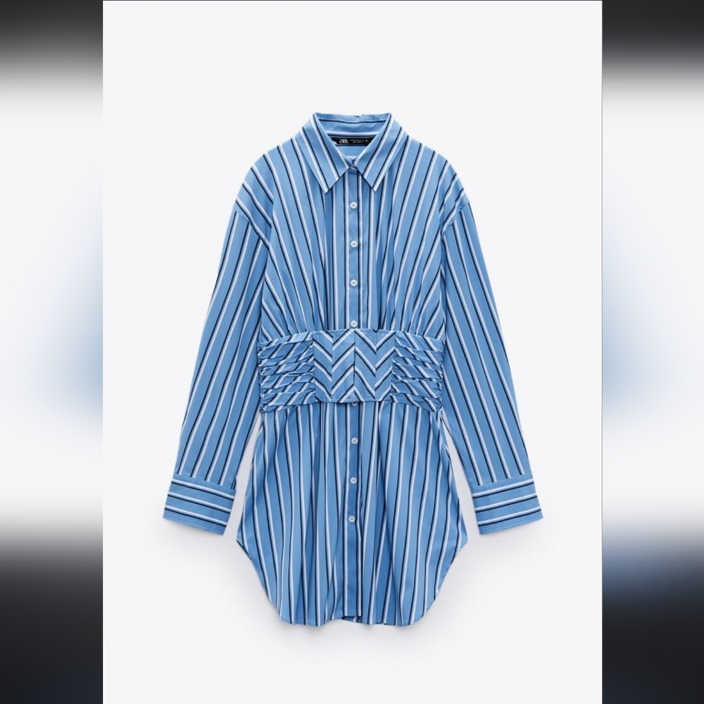 ISO ZARA STRIPED SHIRT DRESS